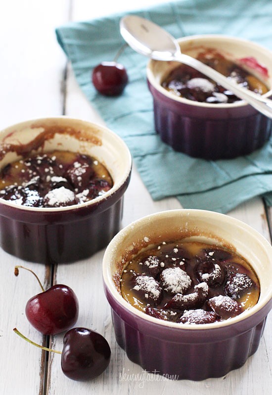 Cherry custard