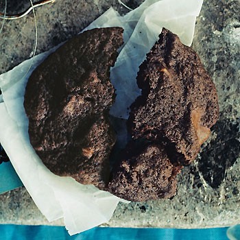 Cherry double-chocolate cookies