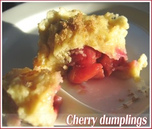 Cherry dumplings (Knedle wisniowe)