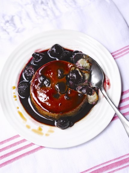Cherry flan