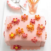 Cherry flower power cake