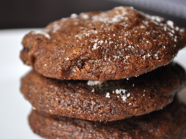 Cherry ginger cookies