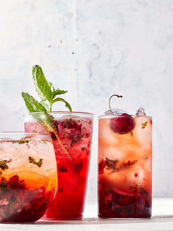 Cherry-ginger coolers