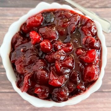Cherry-ginger cranberry sauce