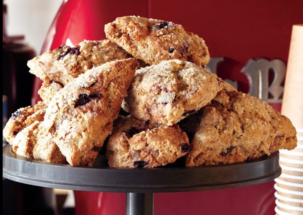 Cherry-ginger scones