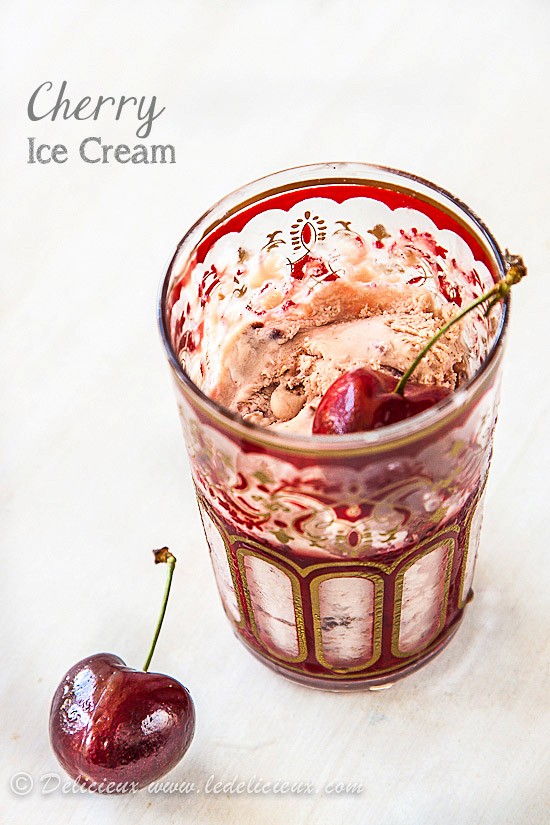 Cherry ice cream