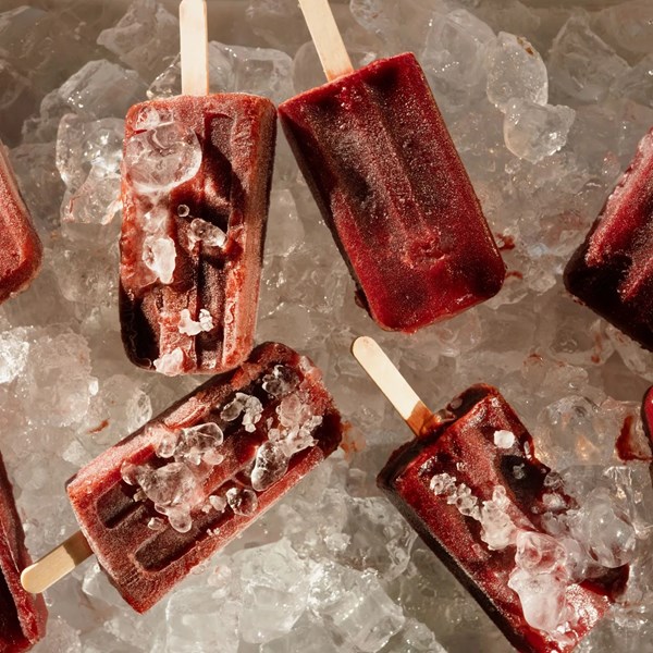 Cherry ice pops 