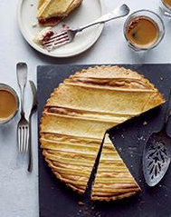 Cherry jam-and-ricotta tart