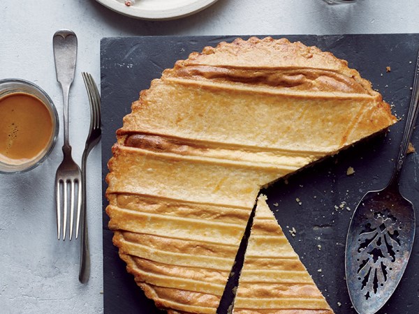 Cherry jam-and-ricotta tart [Rachel Roddy]