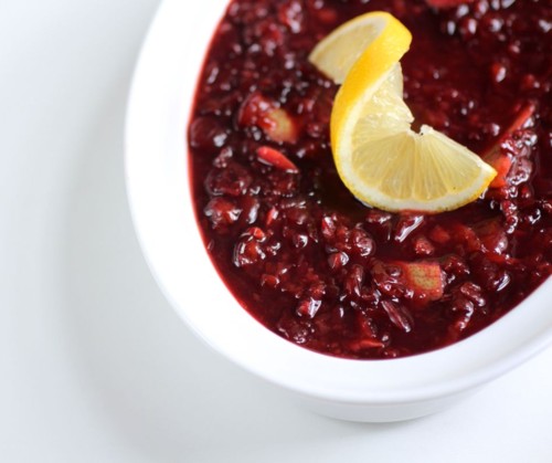 Cherry-lemon relish