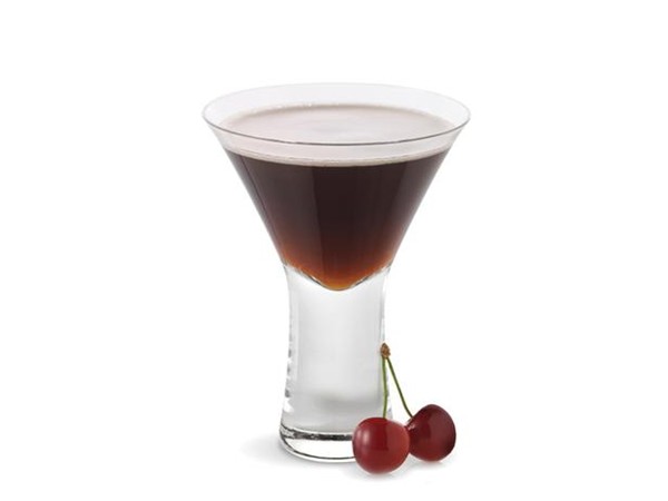 Cherry macaroon martini