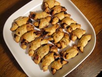 Cherry-nut rugelach