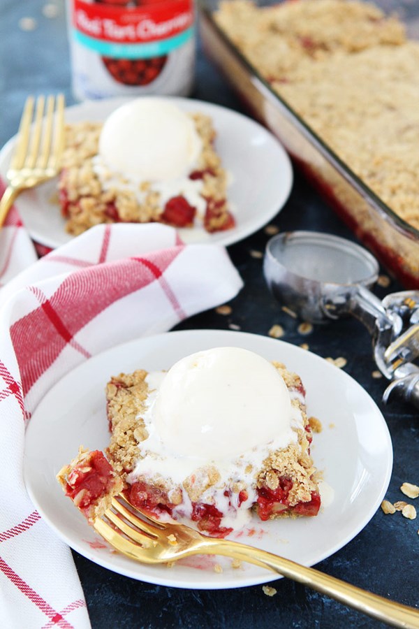 Cherry oatmeal bars