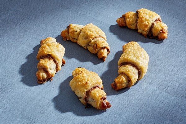 Cherry-pecan rugelach