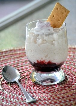 Cherry pie rice pudding