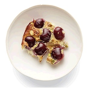 Cherry-pistachio clafoutis