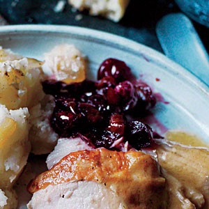 Cherry-port cranberry sauce