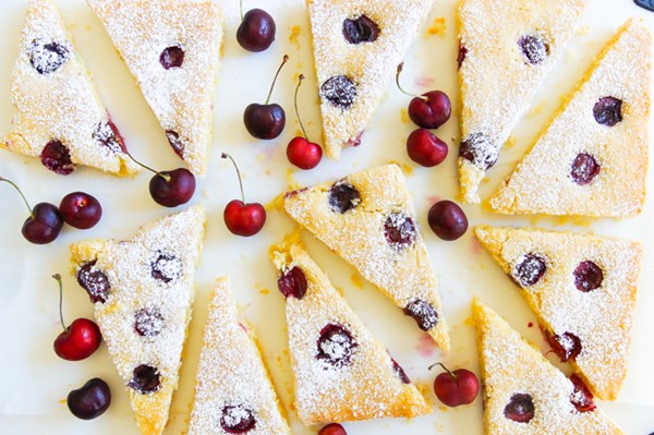 Cherry sheet cake
