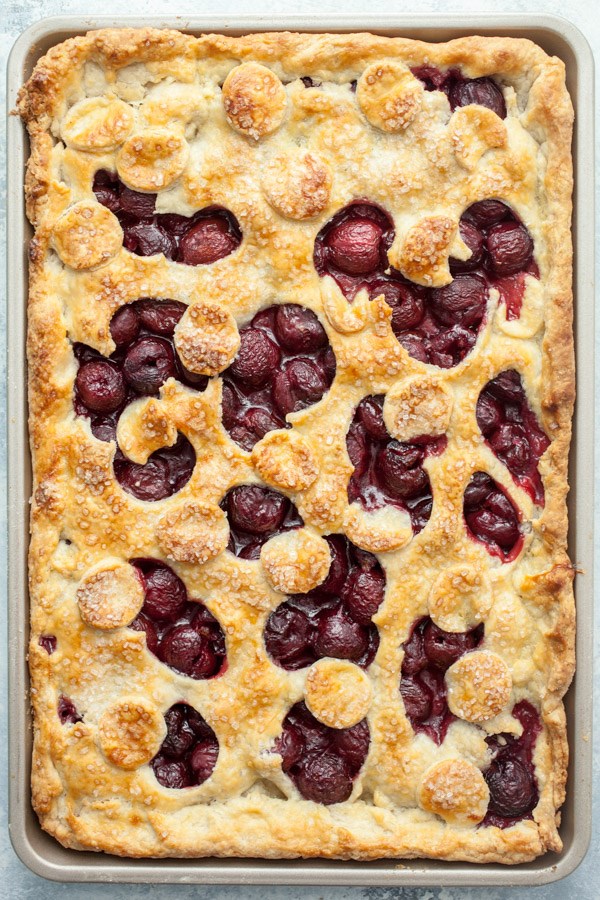 Cherry slab pie