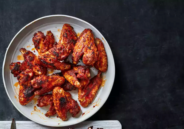 Cherry-smoked chicken wings