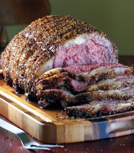 Cherry-smoked prime rib