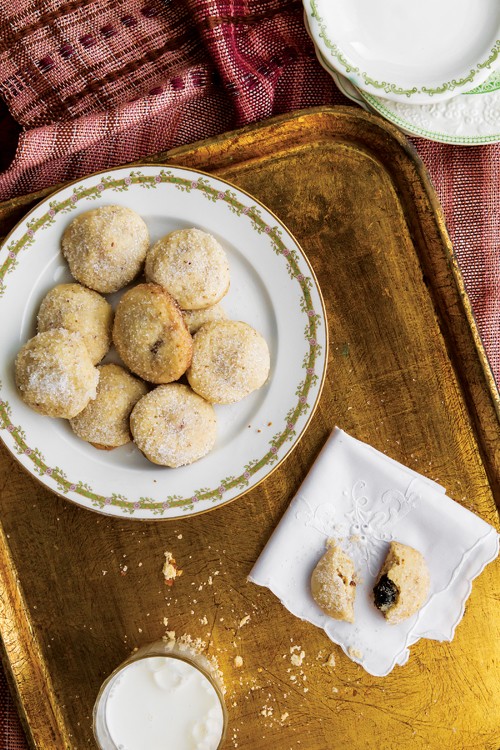 Cherry snowball cookies