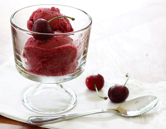 Cherry sorbet