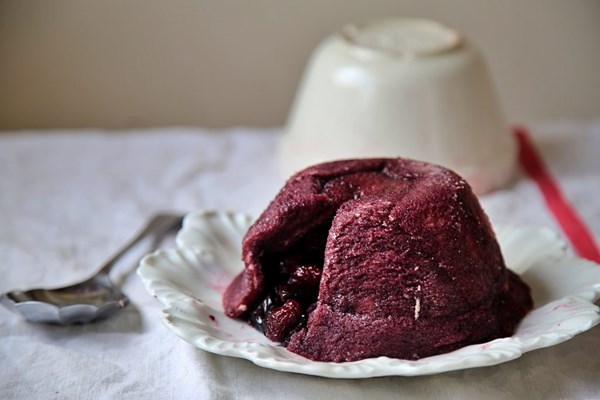 Cherry summer pudding
