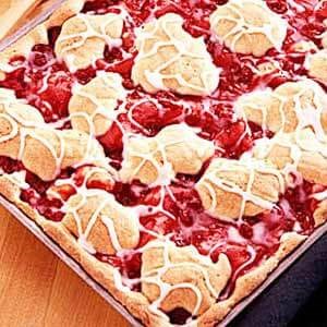 Cherry swirl coffee cake
