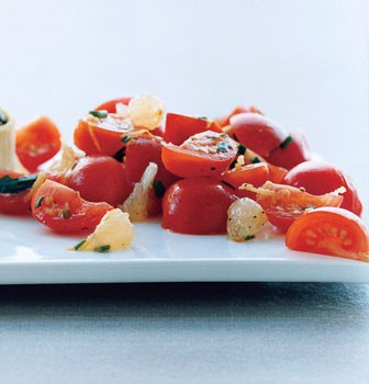 Cherry tomato and lemon salad