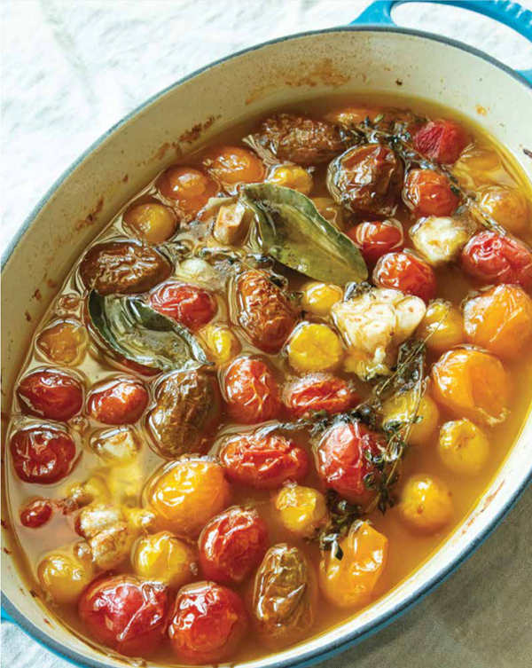 Cherry tomato confit