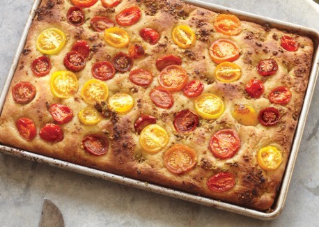 Cherry tomato focaccia