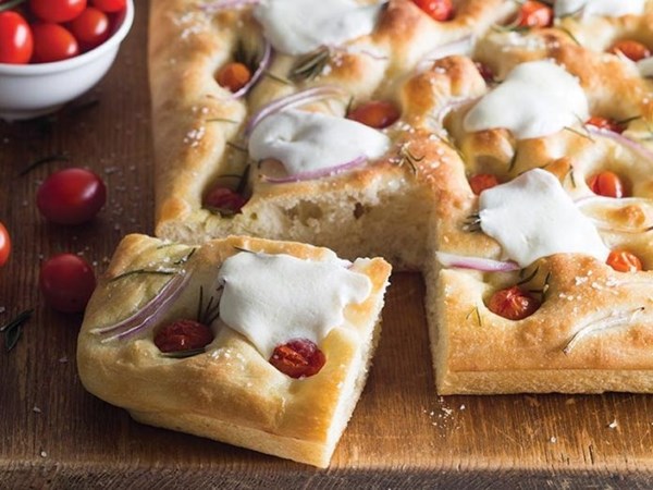 Cherry tomato focaccia