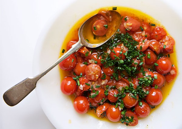 Cherry tomato vinaigrette