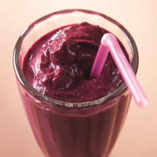 Cherry-vanilla bean milkshake