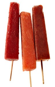 Cherry vanilla ice pops