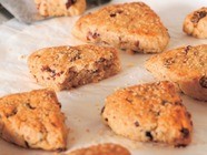 Cherry walnut scones (Bake the Book)