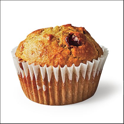 Cherry-wheat germ muffins