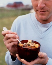 Cherrystone clam chowder with corn