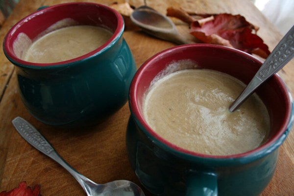 Chestnut & mushroom soup