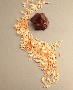 Chestnut & praline truffles