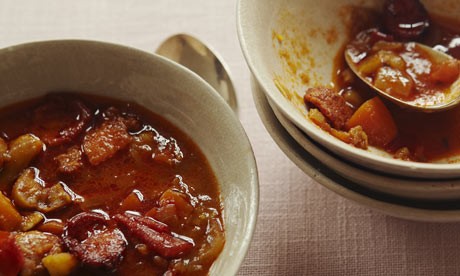 Chestnut and chorizo
