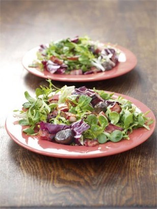 Chestnut and pancetta salad