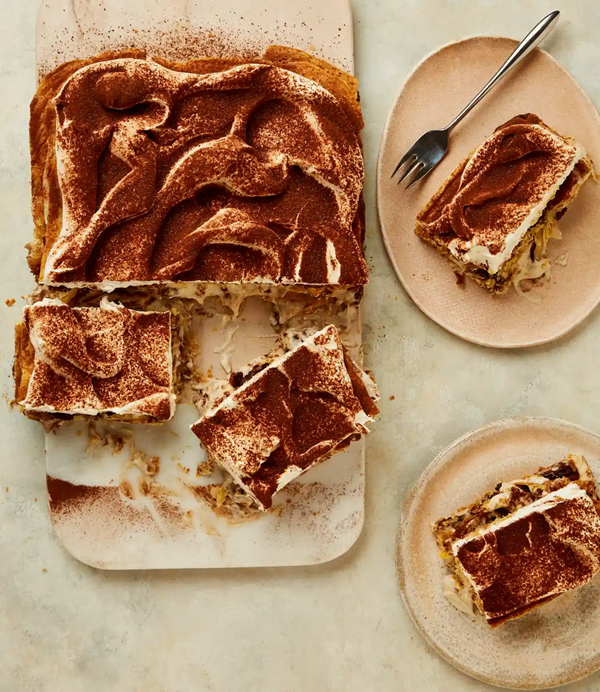 Chestnut and pecan millefeuille