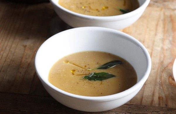 Chestnut and sage soup