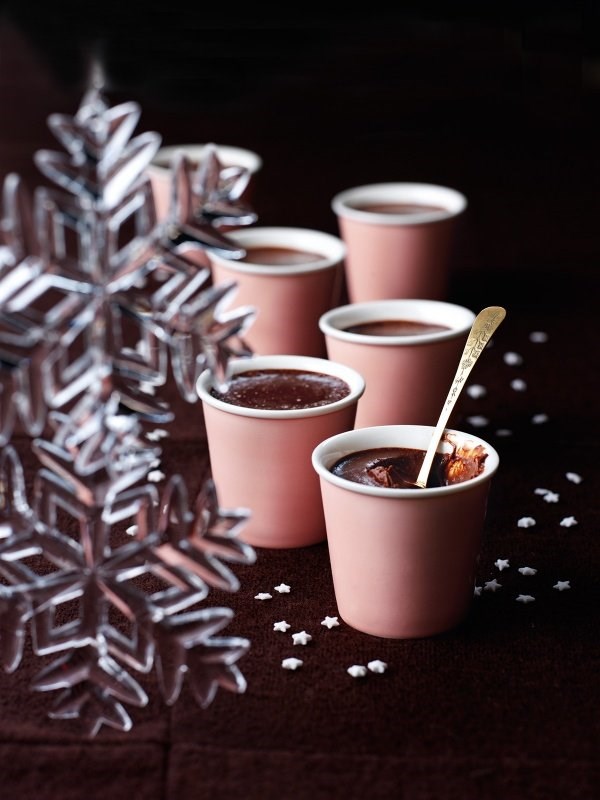 Chestnut chocolate pots