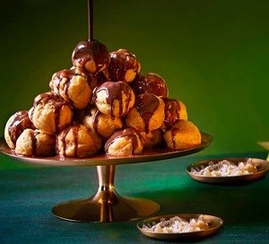 Chestnut profiteroles