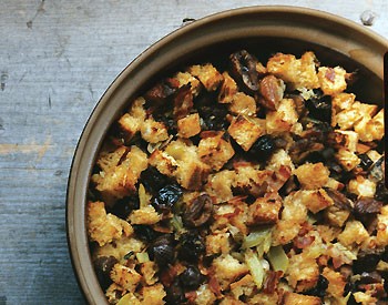 Chestnut, prune, and pancetta stuffing