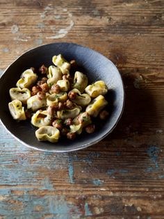 Chestnut tortelli with sausage and thyme (Tortelli di castagne)