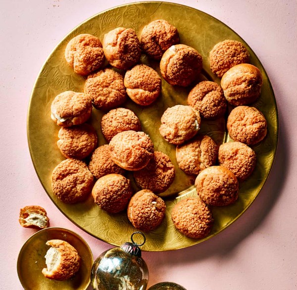 Chestnut whiskey cream puffs